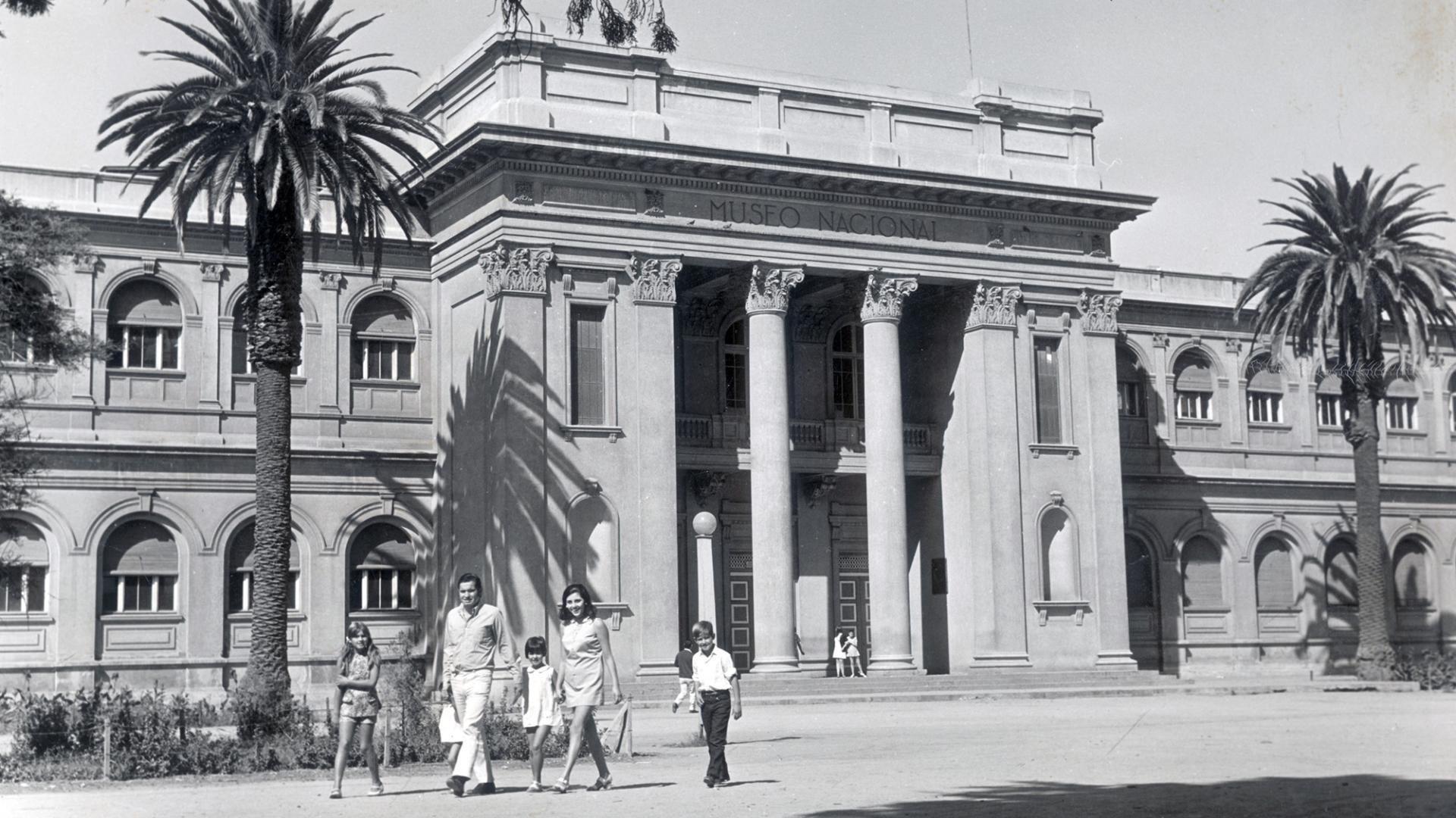 Museo Nacional de Historia Natural en 1970 (Imagen: Catálogo Fotografía Patrimonial, Museo Histórico Nacional).