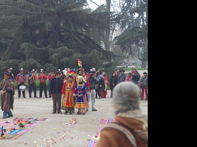 Homenaje de pueblos originarios