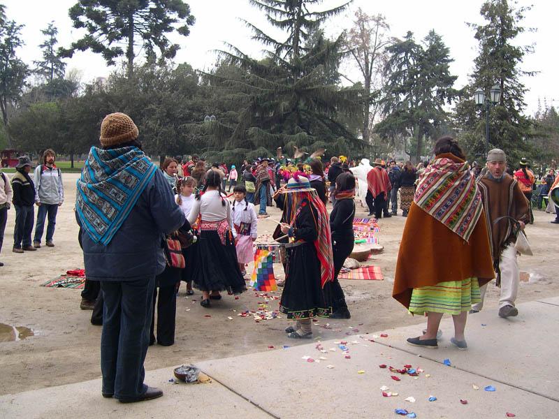 Homenaje de pueblos originarios