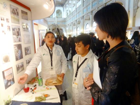 Participantes y jurado de la Feria Científica del MNHN.