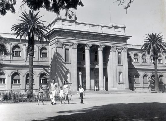 Museo Nacional de Historia Natural en 1970 (Imagen: Catálogo Fotografía Patrimonial, Museo Histórico Nacional).