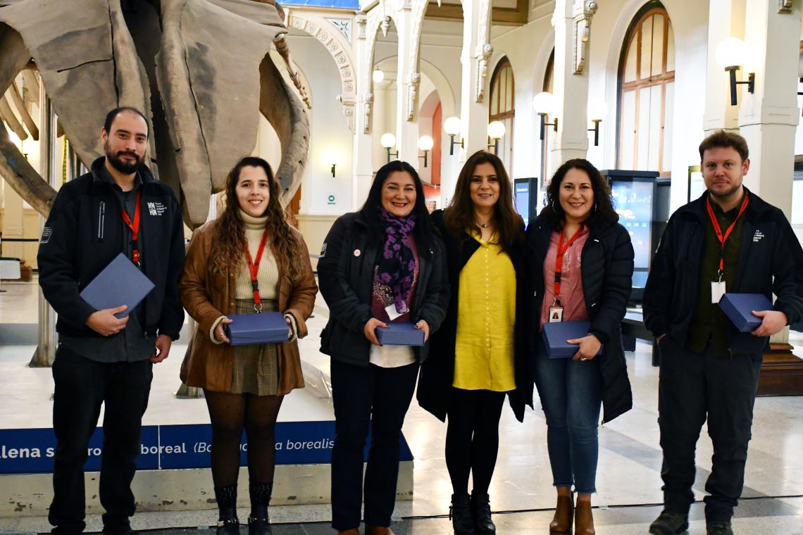 Diego Jara, Catalina Merino, Sylvia Pinto, Nélida Pozo, Gianina Sánchez y Alexander Otárola.